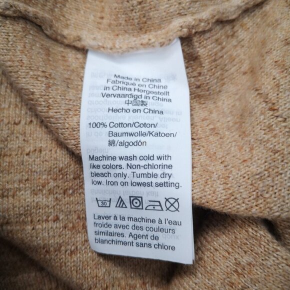 J. Crew Men's Size Large Lightweight Tan Round Neck Long Sleeves Sweater - Picture 4 of 9